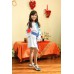 Embroidered dress/blouse/tunic "Pretty Winter"